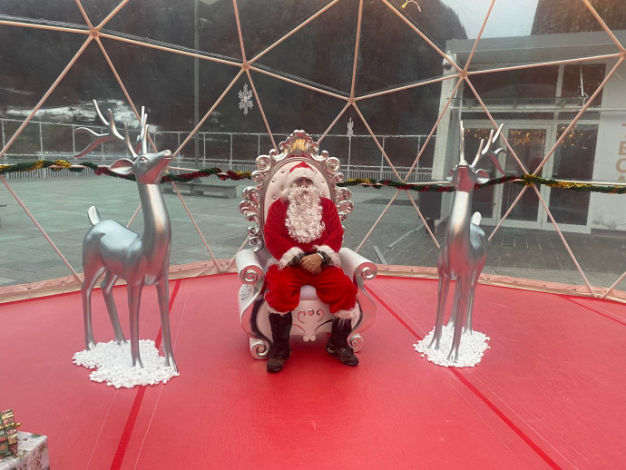 A spasso con Babbo Natale