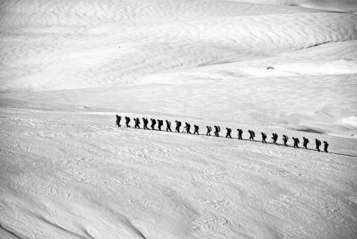 Sguardi silenziosi in bianco e nero