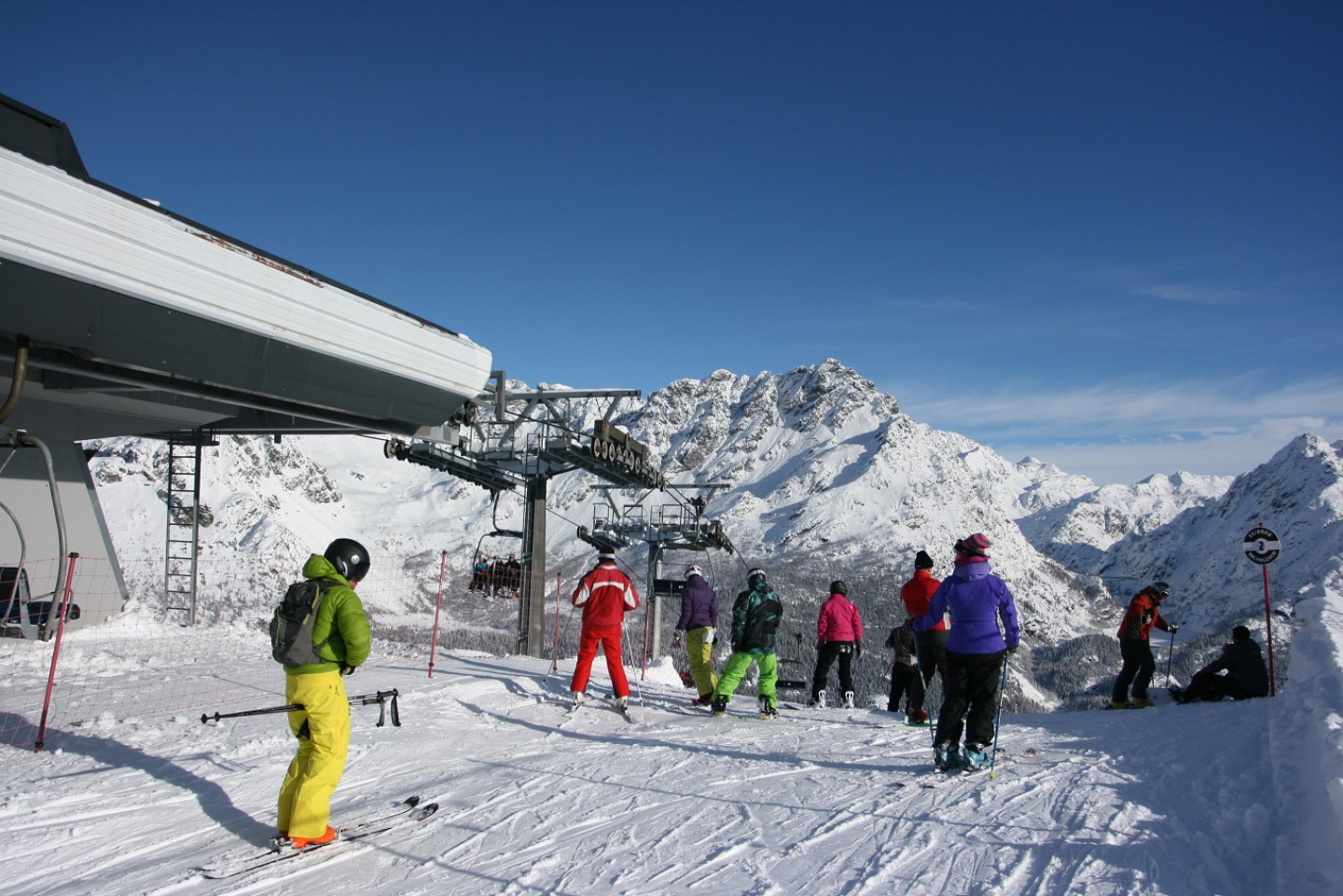 Partenza discesa pista nera Thoni - Alpe Motta