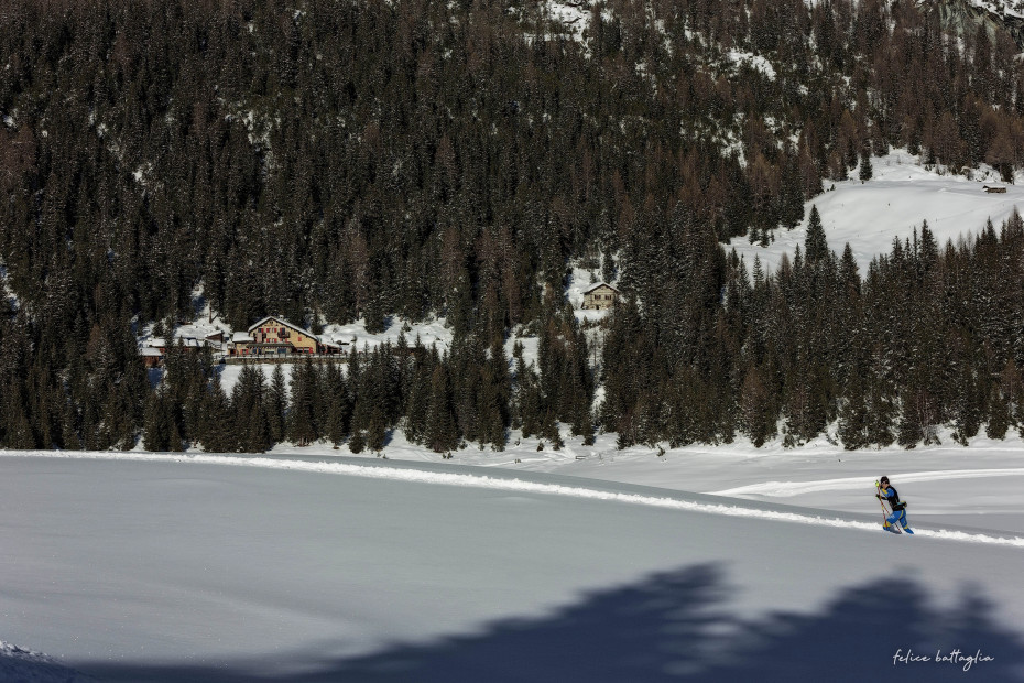 Pista di fondo del Lago Palù